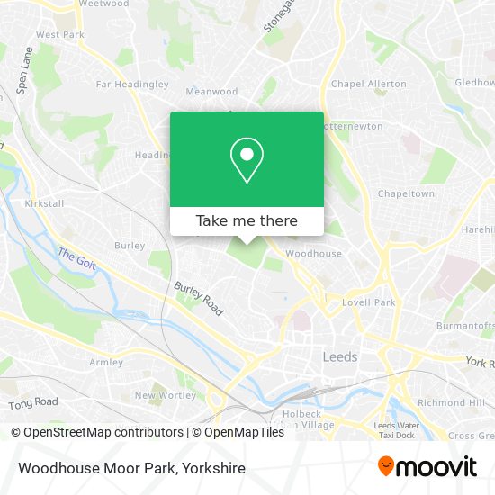 Woodhouse Moor Park map