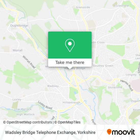 Wadsley Bridge Telephone Exchange map