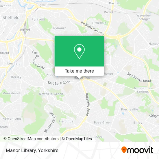 Manor Library map