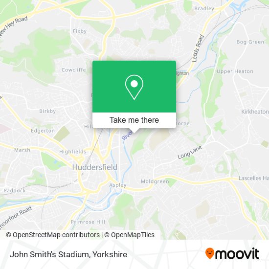 John Smith's Stadium map