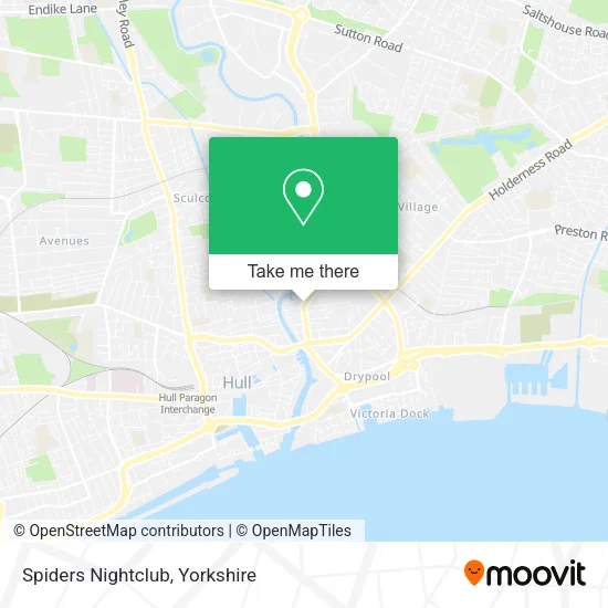 Spiders Nightclub map