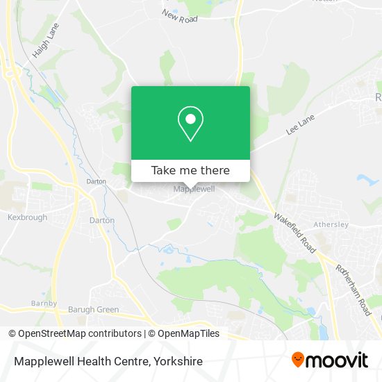 Mapplewell Health Centre map