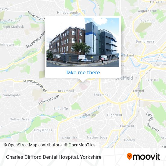 Charles Clifford Dental Hospital map