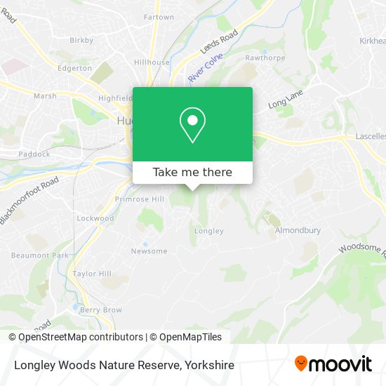 Longley Woods Nature Reserve map