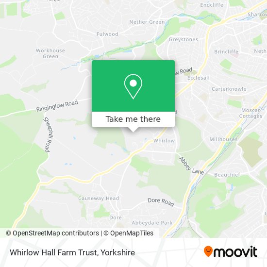Whirlow Hall Farm Trust map