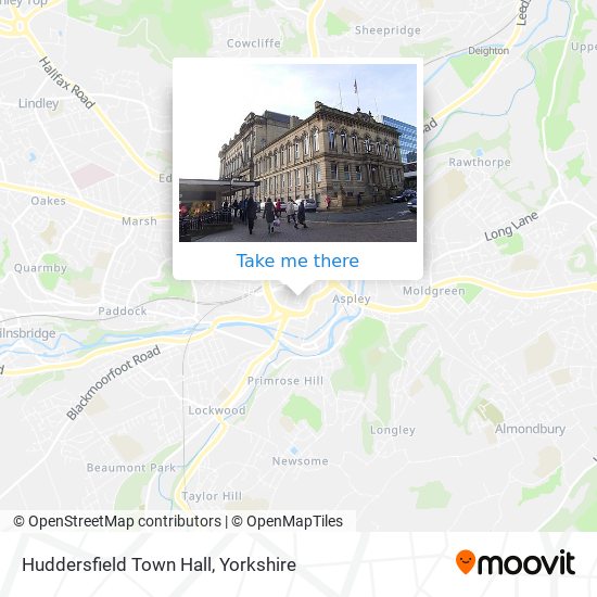 Huddersfield Town Hall map