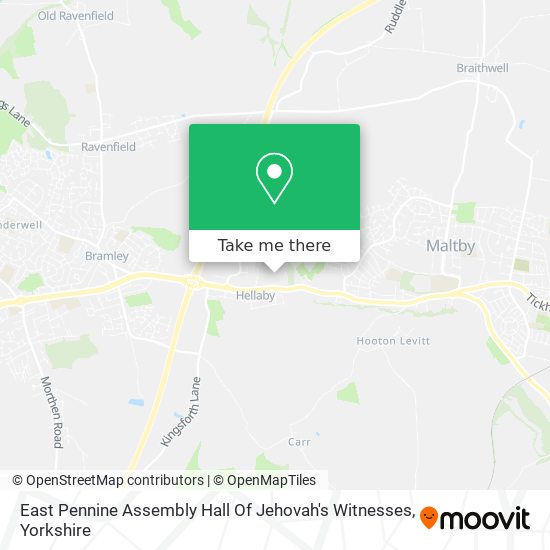 East Pennine Assembly Hall Of Jehovah's Witnesses map