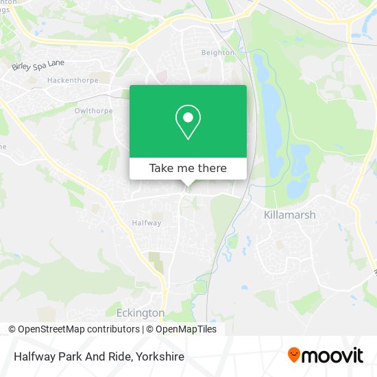 Halfway Park And Ride map