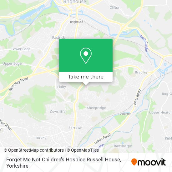 Forget Me Not Children's Hospice Russell House map