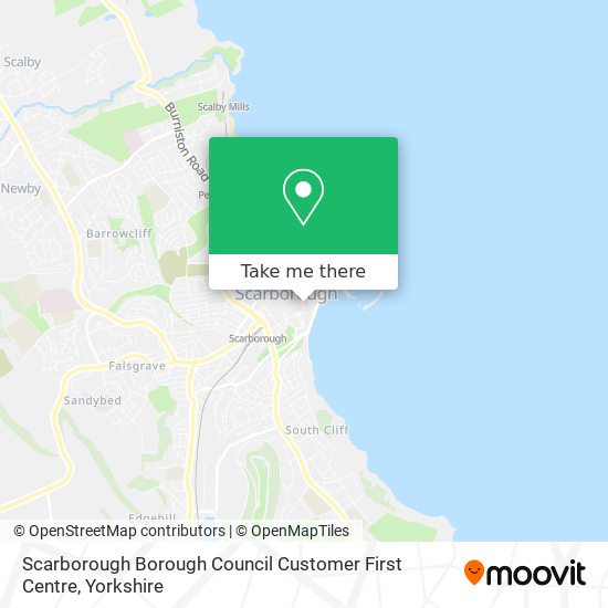 Scarborough Borough Council Customer First Centre map