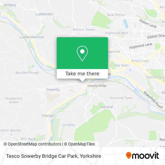 Tesco Sowerby Bridge Car Park map