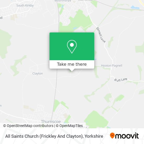 All Saints Church (Frickley And Clayton) map