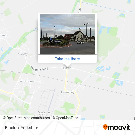 Blaxton map