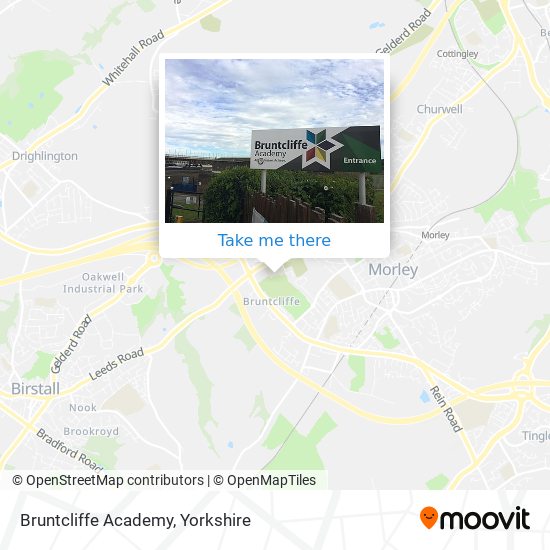 Bruntcliffe Academy map