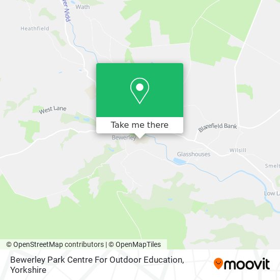 Bewerley Park Centre For Outdoor Education map