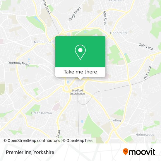 Premier Inn map