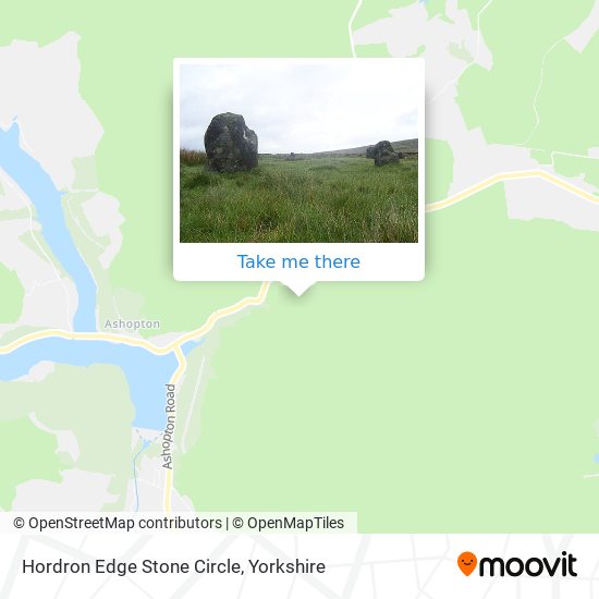 Hordron Edge Stone Circle map