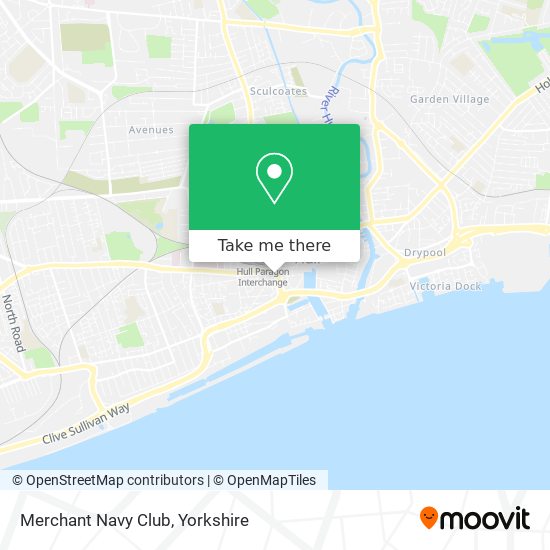 Merchant Navy Club map