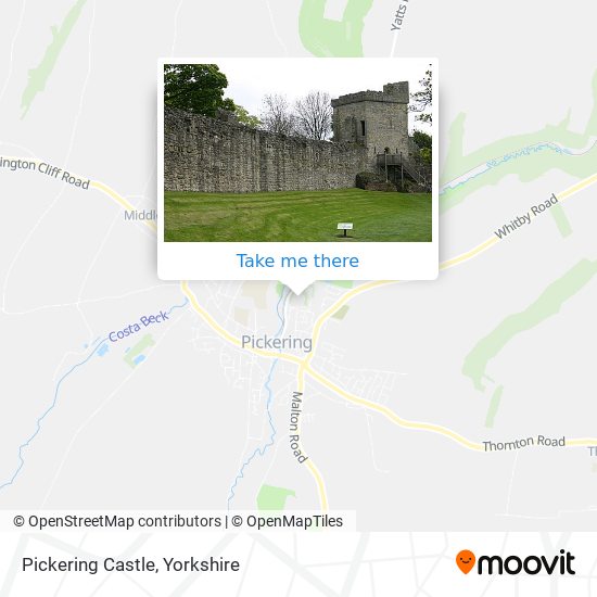 Pickering Castle map