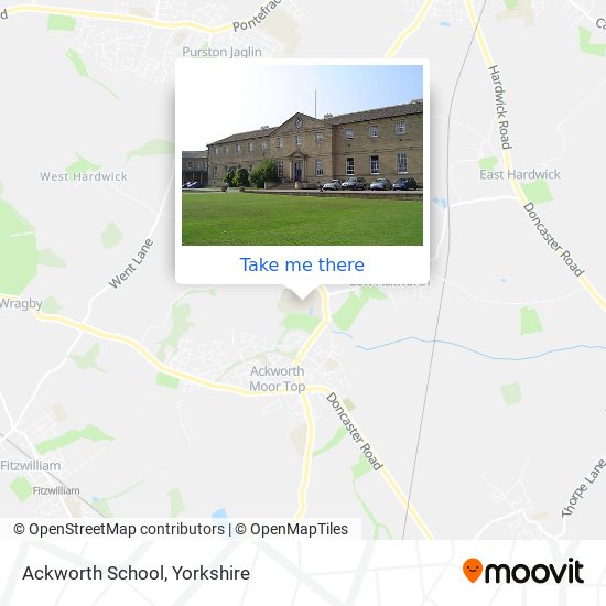 Ackworth School map