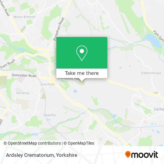 Ardsley Crematorium map
