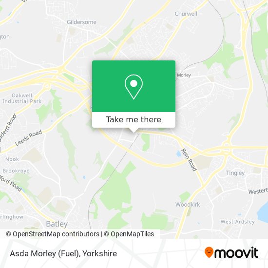 Asda Morley (Fuel) map