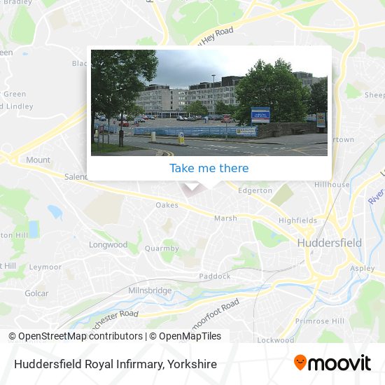 Huddersfield Royal Infirmary map