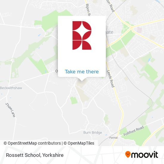 Rossett School map