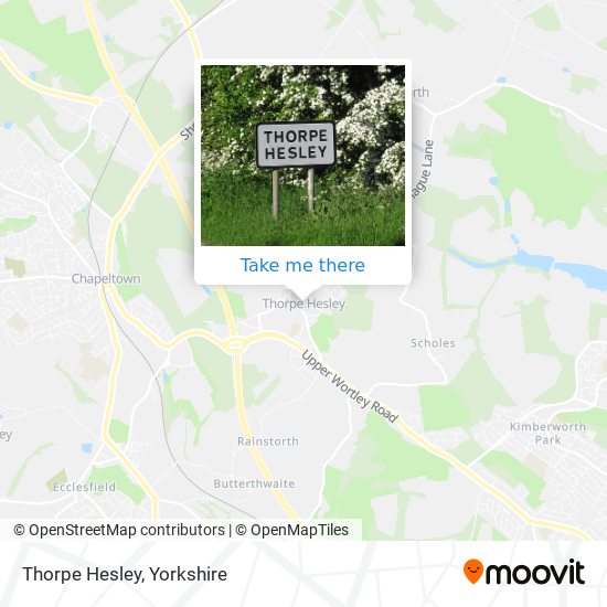 Thorpe Hesley map