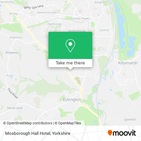 Mosborough Hall Hotel map