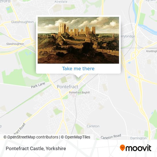 Pontefract Castle map