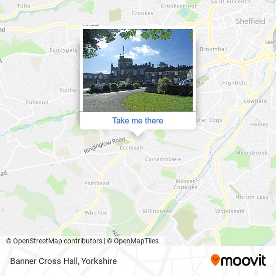 Banner Cross Hall map