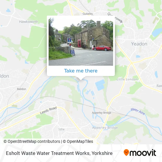Esholt Waste Water Treatment Works map