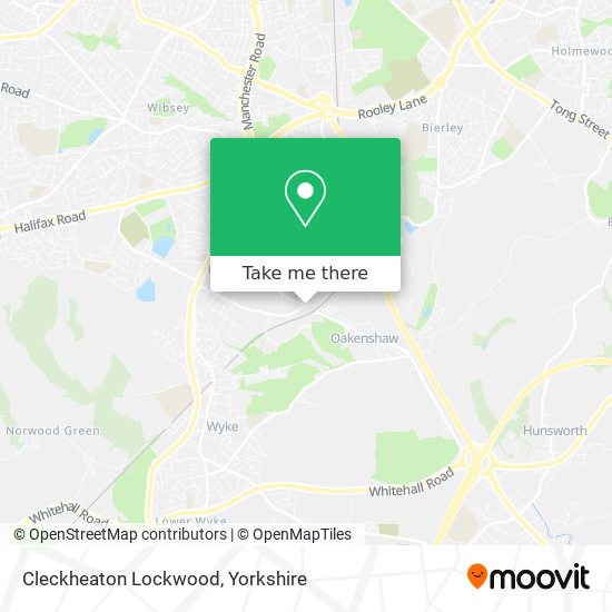Cleckheaton Lockwood map