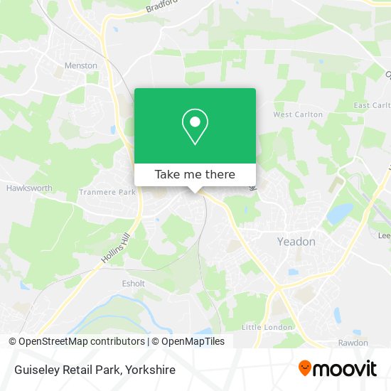 Guiseley Retail Park map