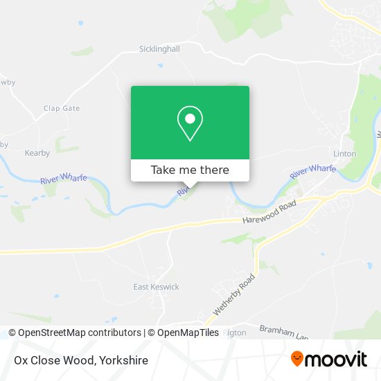 Ox Close Wood map