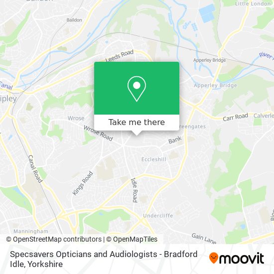 Specsavers Opticians and Audiologists - Bradford Idle map