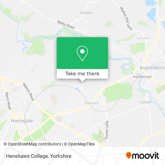 Henshaws College map