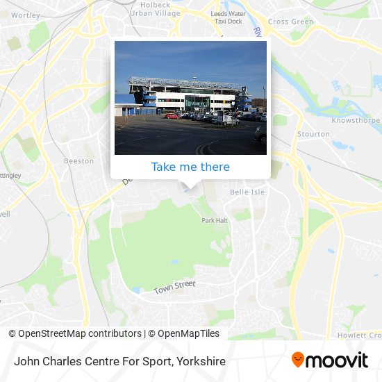 John Charles Centre For Sport map