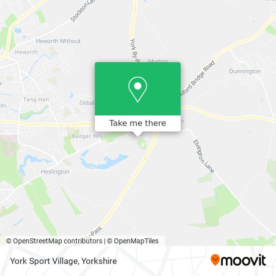 York Sport Village map