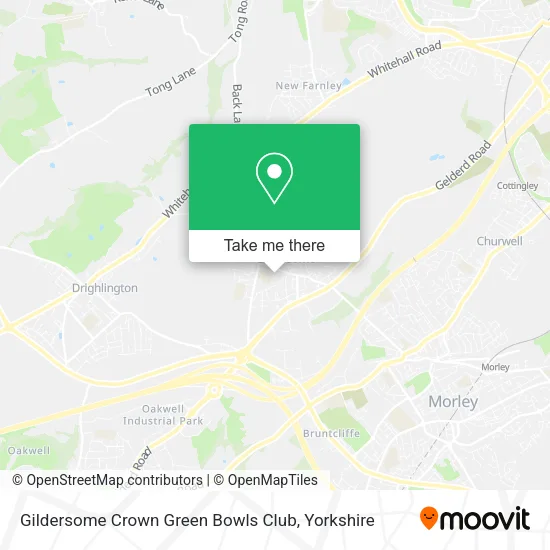 Gildersome Crown Green Bowls Club map