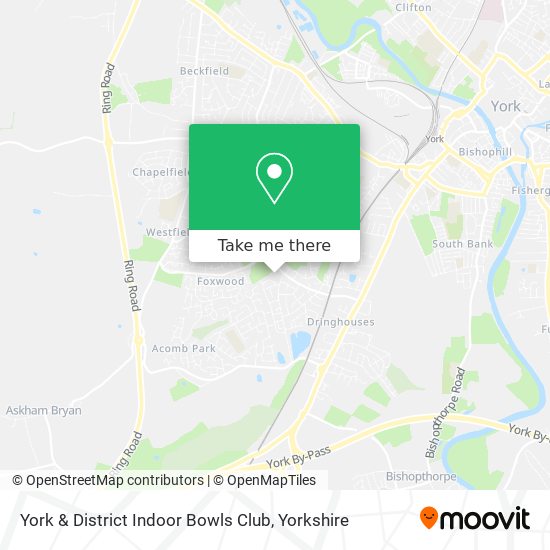 York & District Indoor Bowls Club map