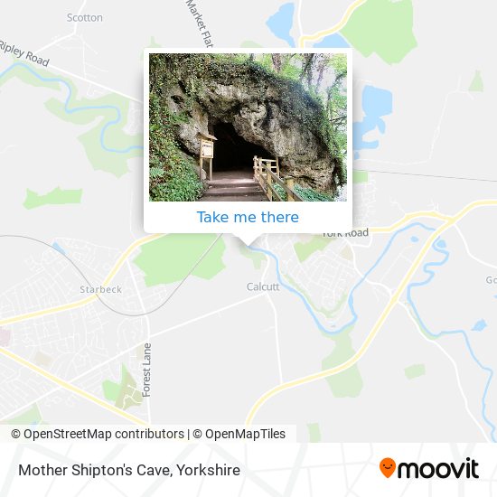 Mother Shipton's Cave map