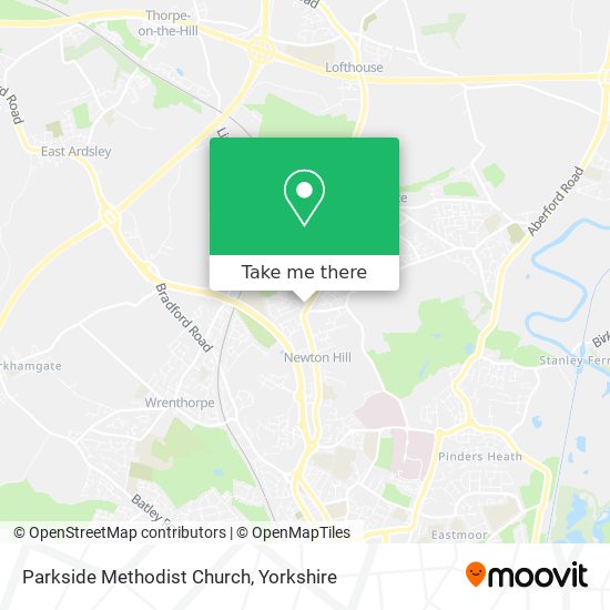 Parkside Methodist Church map