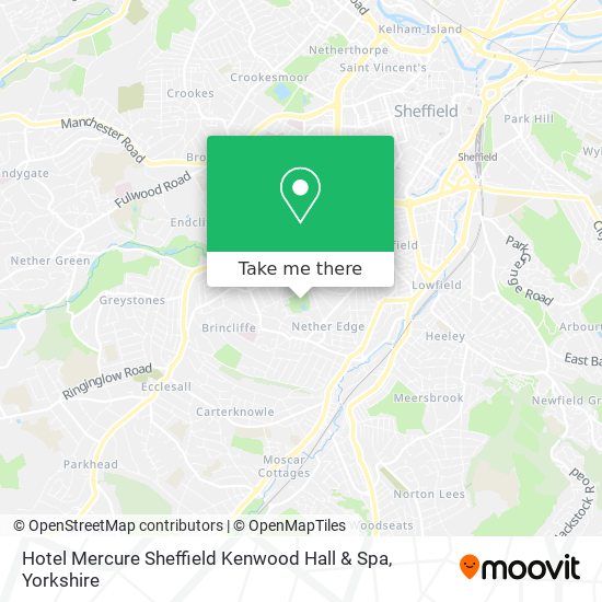 Hotel Mercure Sheffield Kenwood Hall & Spa map