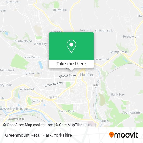 Greenmount Retail Park map