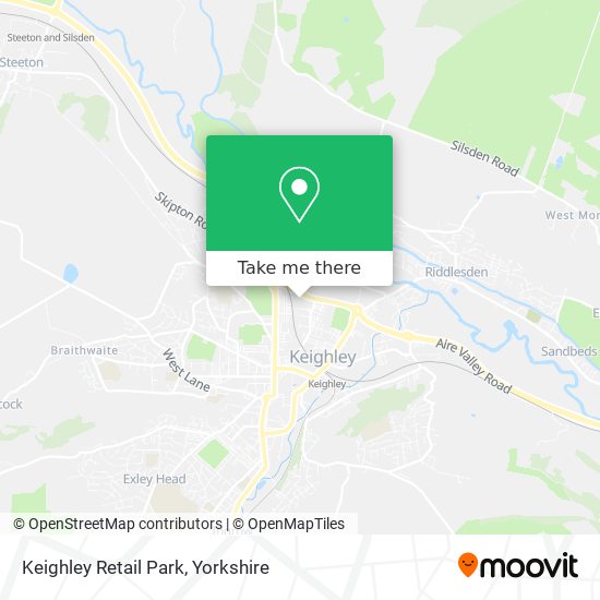 Keighley Retail Park map