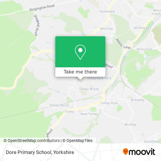 Dore Primary School map