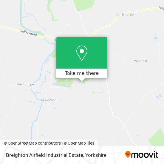 Breighton Airfield Industrial Estate map