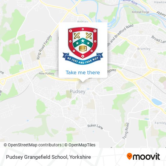 Pudsey Grangefield School map